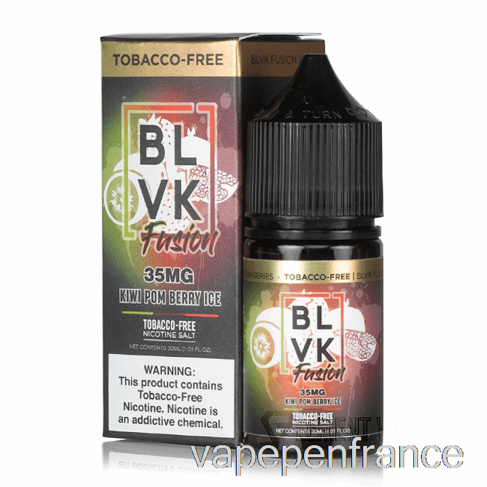 Glace Aux Baies De Pom-kiwi - Sels De Fusion Blvk - Stylo Vape 30 Ml 50 Mg